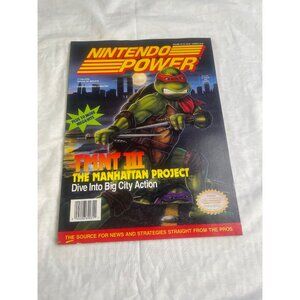 Nintendo Power Magazine Vol#33 TMNT II The Manhattan Proj. Complete SKU 3087
